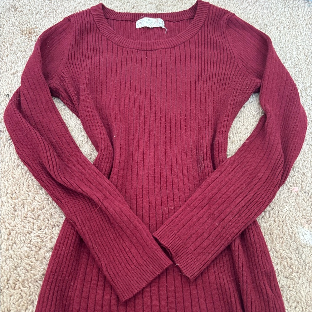 Burgundy sweater